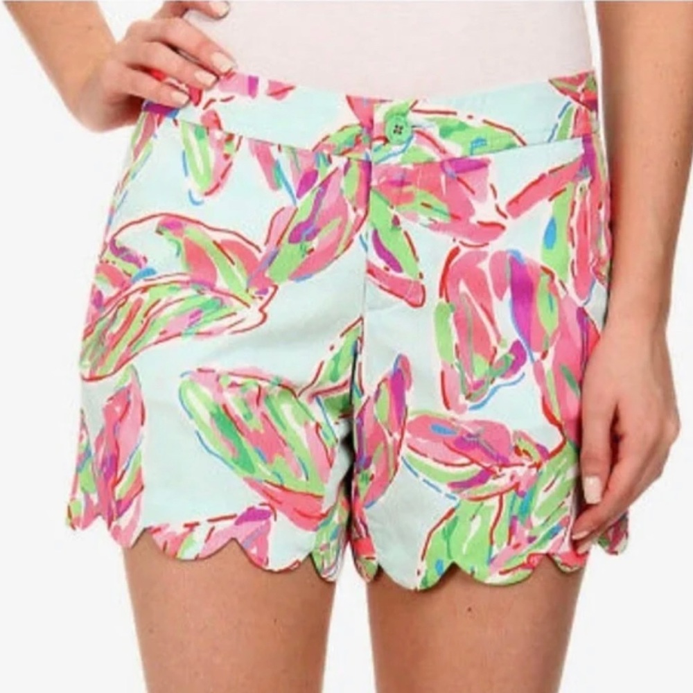 Lilly Pulitzer Blue In The Vias Buttercup shorts